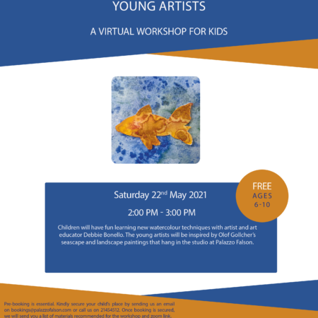 Young Artists - A Virtual Workshop For Kids. (Poster)