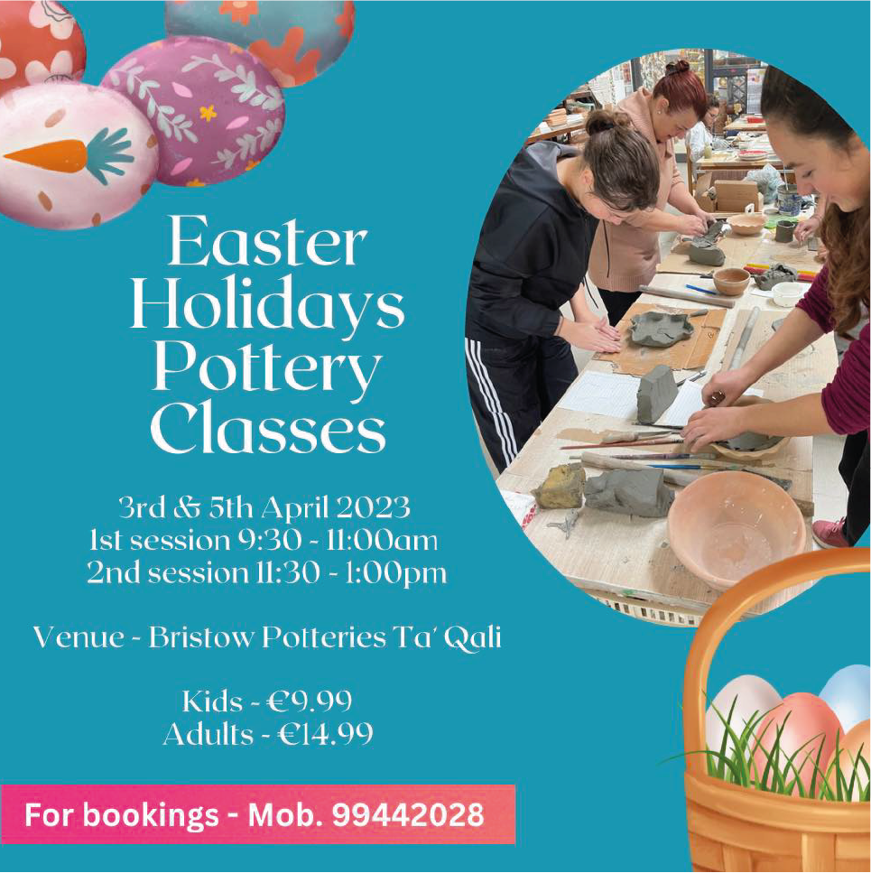 Easter Holidays Pottery Classes Malta Baby & Kids
